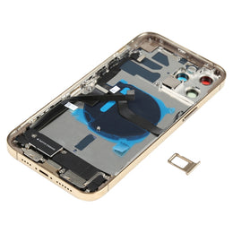 Baugruppe der hinteren Akkuabdeckung (mit Seitentasten, Lautsprecher, Klingelton, Motor, Kameraobjektiv, Kartenfach, Ein-/Aus-Taste, Lautstärketaste, Ladeanschluss und kabellosem Lademodul) für iPhone 12 Pro Max, For iPhone 12 Pro Max(Assembly)