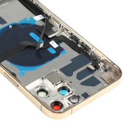 Baugruppe der hinteren Akkuabdeckung (mit Seitentasten, Lautsprecher, Klingelton, Motor, Kameraobjektiv, Kartenfach, Ein-/Aus-Taste, Lautstärketaste, Ladeanschluss und kabellosem Lademodul) für iPhone 12 Pro Max, For iPhone 12 Pro Max(Assembly)
