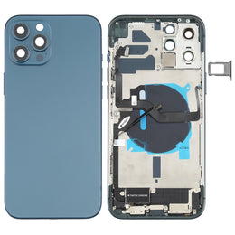 Baugruppe der hinteren Akkuabdeckung (mit Seitentasten, Lautsprecher, Klingelton, Motor, Kameraobjektiv, Kartenfach, Ein-/Aus-Taste, Lautstärketaste, Ladeanschluss und kabellosem Lademodul) für iPhone 12 Pro Max, For iPhone 12 Pro Max(Assembly)
