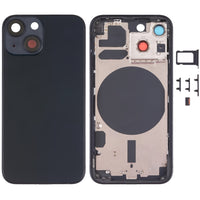 Hintere Gehäuseabdeckung mit SIM-Kartenfach, Seitentasten und Kameraobjektiv für iPhone 13 Mini, For iPhone 13 Mini