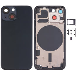 Hintere Gehäuseabdeckung mit SIM-Kartenfach, Seitentasten und Kameraobjektiv für iPhone 13 Mini, For iPhone 13 Mini