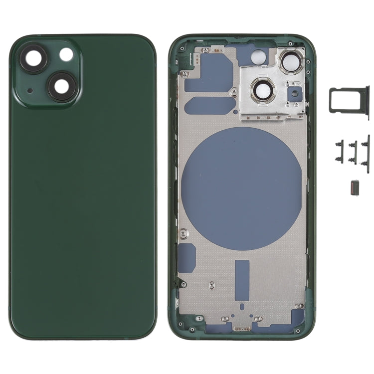 Hintere Gehäuseabdeckung mit SIM-Kartenfach, Seitentasten und Kameraobjektiv für iPhone 13 Mini, For iPhone 13 Mini
