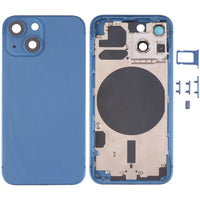 Hintere Gehäuseabdeckung mit SIM-Kartenfach, Seitentasten und Kameraobjektiv für iPhone 13 Mini, For iPhone 13 Mini