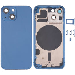 Hintere Gehäuseabdeckung mit SIM-Kartenfach, Seitentasten und Kameraobjektiv für iPhone 13 Mini, For iPhone 13 Mini