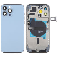 Für iPhone 13 Pro Max Akku-Rückseite mit Seitentasten, Kartenfach, Power- und Lautstärke-Flexkabel und kabellosem Lademodul, For iPhone 13 Pro Max(Assembly)
