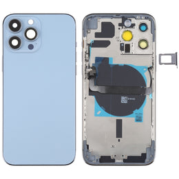 Für iPhone 13 Pro Max Akku-Rückseite mit Seitentasten, Kartenfach, Power- und Lautstärke-Flexkabel und kabellosem Lademodul, For iPhone 13 Pro Max(Assembly)