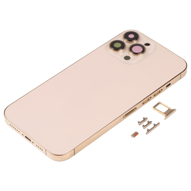 Hintere Gehäuseabdeckung mit SIM-Kartenfach, Seitentasten und Kameraobjektiv für iPhone 13 Pro Max, For iPhone 13 Pro Max(with SIM Card Tray), For iPhone 13 Pro Max (with SIM Card Tray), For iPhone 13 Pro Max