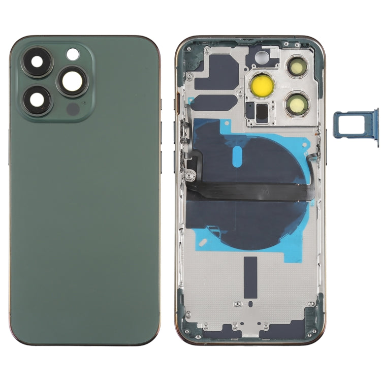 Für iPhone 13 Pro Akku-Rückseite mit Seitentasten, Kartenfach, Power- und Lautstärke-Flexkabel und kabellosem Lademodul, For iPhone 13 Pro(Assembly)