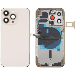 Für iPhone 13 Pro Akku-Rückseite mit Seitentasten, Kartenfach, Power- und Lautstärke-Flexkabel und kabellosem Lademodul, For iPhone 13 Pro(Assembly)
