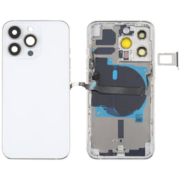 Für iPhone 13 Pro Akku-Rückseite mit Seitentasten, Kartenfach, Power- und Lautstärke-Flexkabel und kabellosem Lademodul, For iPhone 13 Pro(Assembly)