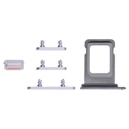 SIM-Kartenfach + SIM-Kartenfach + Seitentasten für iPhone 14 Pro Max, For iPhone 14 Pro Max