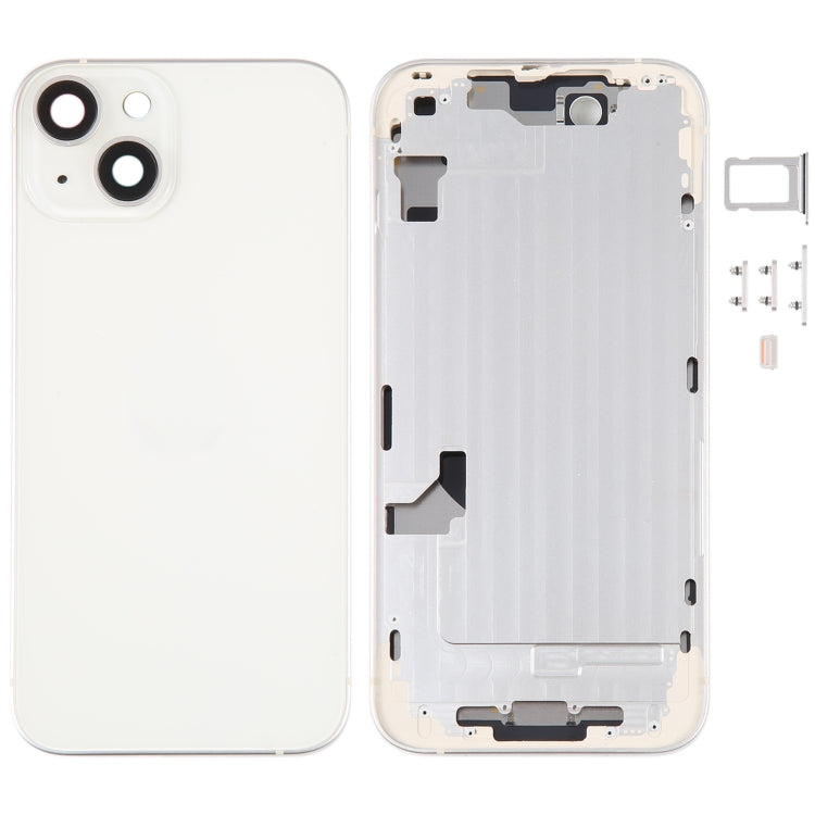 Für iPhone 14 Akku-Rückseite mit Mittelrahmen/Seitentasten, For iPhone 14 (with Middle Frame)