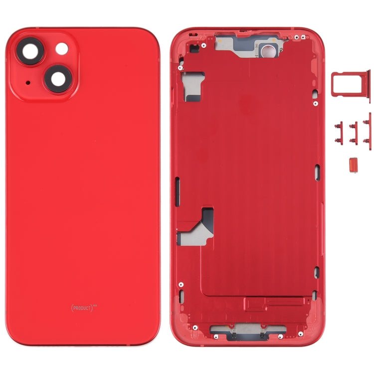 Für iPhone 14 Akku-Rückseite mit Mittelrahmen/Seitentasten, For iPhone 14 (with Middle Frame)