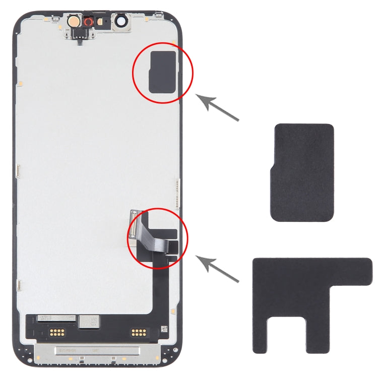 100/Set LCD-Kühlkörper-Graphitaufkleber für iPhone 14, For iPhone 14