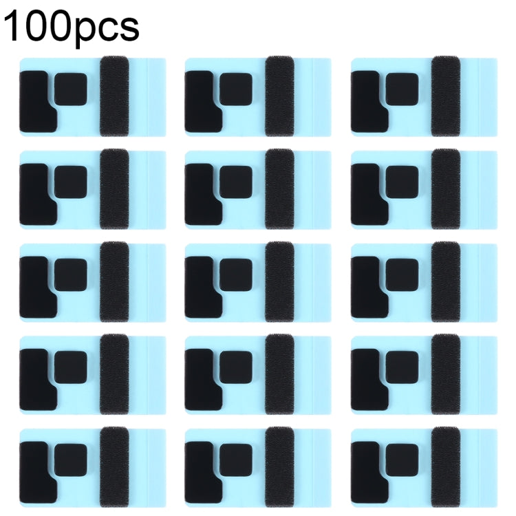 100/Set schwarzer LCD-Klebeaufkleber für iPhone 14/14 Plus