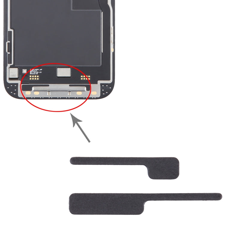 100/Set für iPhone 14 Pro LCD-Halterung, Schwamm-Schaumstoff-Pads, For iPhone 14 Pro