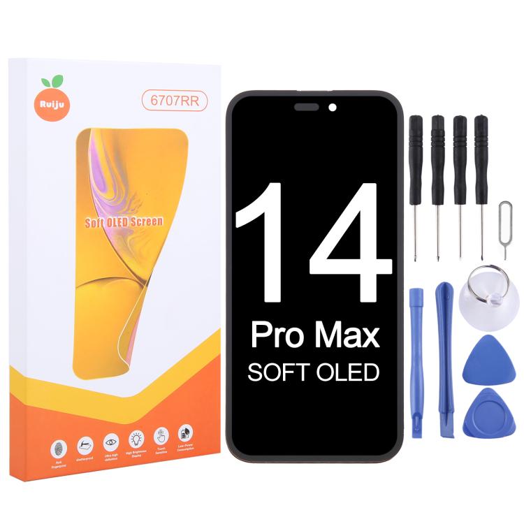 Ruiju Soft OLED-Bildschirm für iPhone 14 Pro Max, For iPhone 14 Pro Max(Soft OLED)