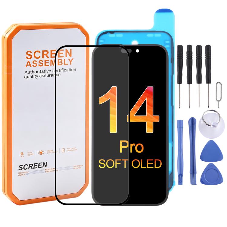 HXL Soft OLED-Bildschirm für iPhone 14 Pro, For iPhone 14 Pro