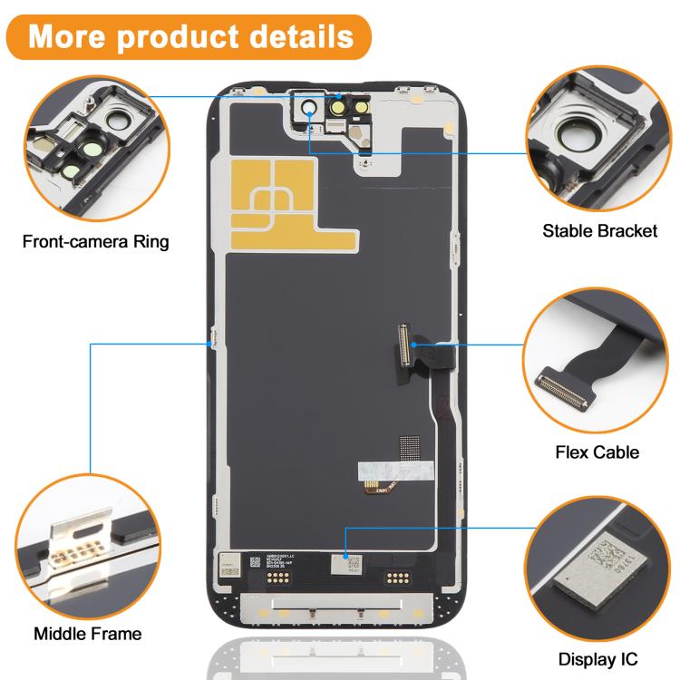 HXL Soft OLED-Bildschirm für iPhone 14 Pro, For iPhone 14 Pro
