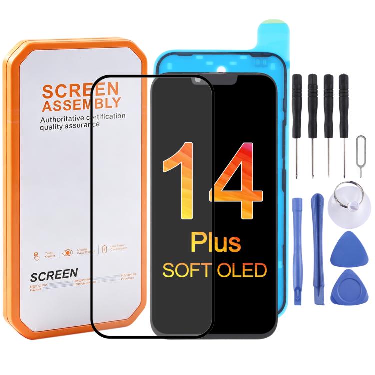 HXL Soft OLED-Bildschirm für iPhone 14 Plus, For iPhone 14 Plus
