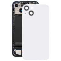 Für iPhone 14 Plus Glas-Akku-Rückabdeckung mit Blitzhalterung + kabellosem Lademodul, For iPhone 14 Plus