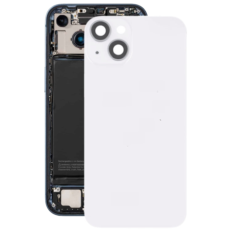 Für iPhone 14 Plus Glas-Akku-Rückabdeckung mit Blitzhalterung + kabellosem Lademodul, For iPhone 14 Plus