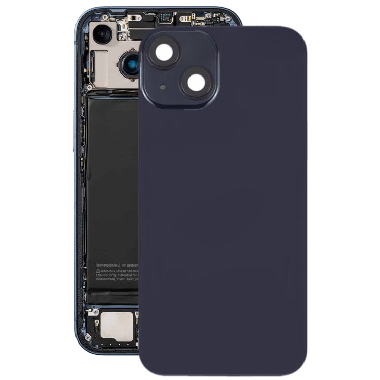 Für iPhone 14 Glas-Akku-Rückabdeckung mit Blitzhalterung + kabellosem Lademodul, For iPhone 14