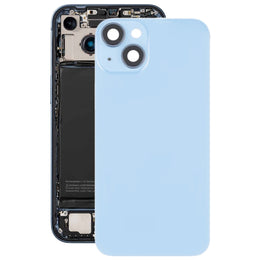 Für iPhone 14 Glas-Akku-Rückabdeckung mit Blitzhalterung + kabellosem Lademodul, For iPhone 14
