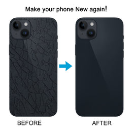 Für iPhone 14 Glas-Akku-Rückabdeckung mit Blitzhalterung + kabellosem Lademodul, For iPhone 14