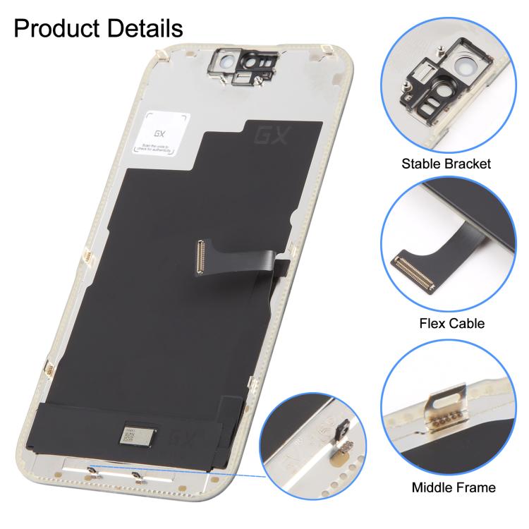 GX Hart-OLED-Bildschirm für iPhone 15 Pro, For iPhone 15 Pro