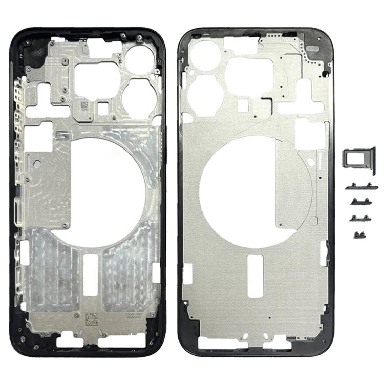 Mittelrahmenblende für iPhone 15 Pro Max mit seitlichen Tasten und Kartenfach, Version: CE EU-Version, For iPhone 15 Pro Max(CE EU Version)