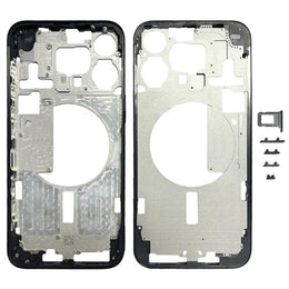 Mittelrahmenblende für iPhone 15 Pro Max mit seitlichen Tasten und Kartenfach, Version: CE EU-Version, For iPhone 15 Pro Max(CE EU Version)