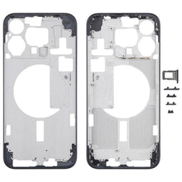 Mittelrahmenblende für iPhone 15 Pro Max mit seitlichen Tasten und Kartenfach, Version: CE EU-Version, For iPhone 15 Pro Max(CE EU Version)