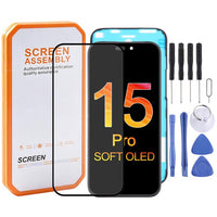 HXL Soft OLED-Bildschirm für iPhone 15 Pro, For iPhone 15 Pro
