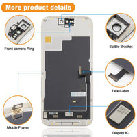 HXL Soft OLED-Bildschirm für iPhone 15 Pro, For iPhone 15 Pro