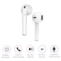 i9 Touch Wireless TWS Sport Bilaterales Stereo Bluetooth 5.0 Headset mit Ladebox, Touch-Version, Touch Version