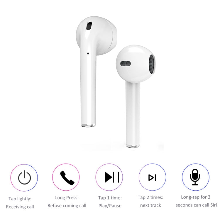 i9 Touch Wireless TWS Sport Bilaterales Stereo Bluetooth 5.0 Headset mit Ladebox, Touch-Version, Touch Version