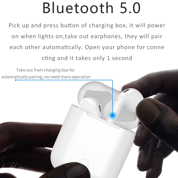 i9 Touch Wireless TWS Sport Bilaterales Stereo Bluetooth 5.0 Headset mit Ladebox, Touch-Version, Touch Version