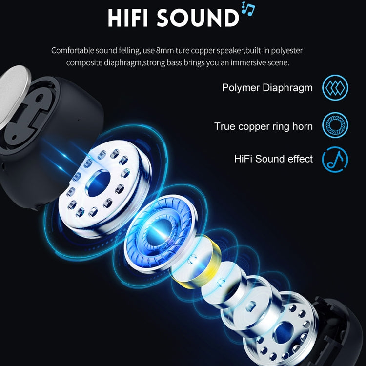 Q2 TWS Bluetooth 5.0 Binauraler Stereo-Wireless-Sport-Bluetooth-Kopfhörer