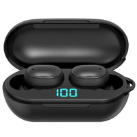 H6 TWS Bluetooth 5.0 Kabelloser Bluetooth-Kopfhörer mit Digitalanzeige und Ladebox, Unterstützung für Siri und HD-Anrufe