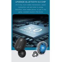 H6 TWS Bluetooth 5.0 Kabelloser Bluetooth-Kopfhörer mit Digitalanzeige und Ladebox, Unterstützung für Siri und HD-Anrufe