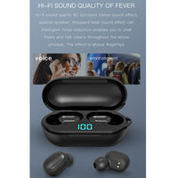 H6 TWS Bluetooth 5.0 Kabelloser Bluetooth-Kopfhörer mit Digitalanzeige und Ladebox, Unterstützung für Siri und HD-Anrufe