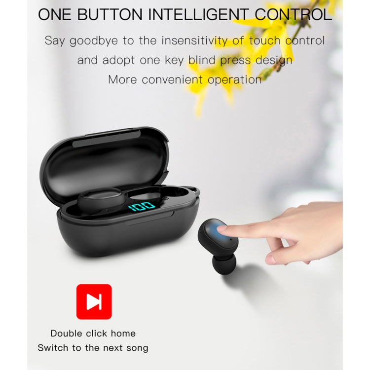 H6 TWS Bluetooth 5.0 Kabelloser Bluetooth-Kopfhörer mit Digitalanzeige und Ladebox, Unterstützung für Siri und HD-Anrufe