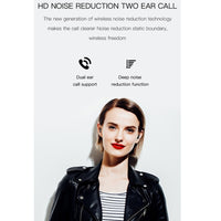 H6 TWS Bluetooth 5.0 Kabelloser Bluetooth-Kopfhörer mit Digitalanzeige und Ladebox, Unterstützung für Siri und HD-Anrufe
