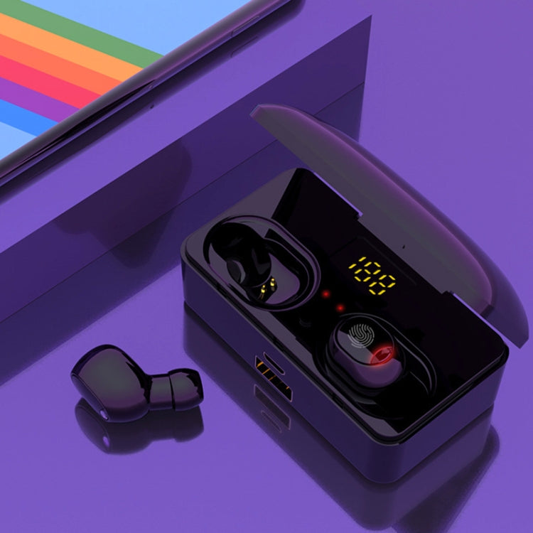 G10 TWS Bluetooth 5.0 Kabelloser Bluetooth-Kopfhörer mit Ladebox, unterstützt digitale Anzeige, HD-Anrufe und Powerbank, G10