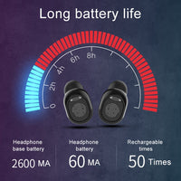G10 TWS Bluetooth 5.0 Kabelloser Bluetooth-Kopfhörer mit Ladebox, unterstützt digitale Anzeige, HD-Anrufe und Powerbank, G10