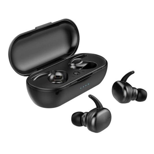 TWS-4 IPX5 Wasserdichter Bluetooth 5.0 Touch Wireless Bluetooth-Kopfhörer mit Ladebox, unterstützt HD-Anrufe und Sprachansagen, TWS-4
