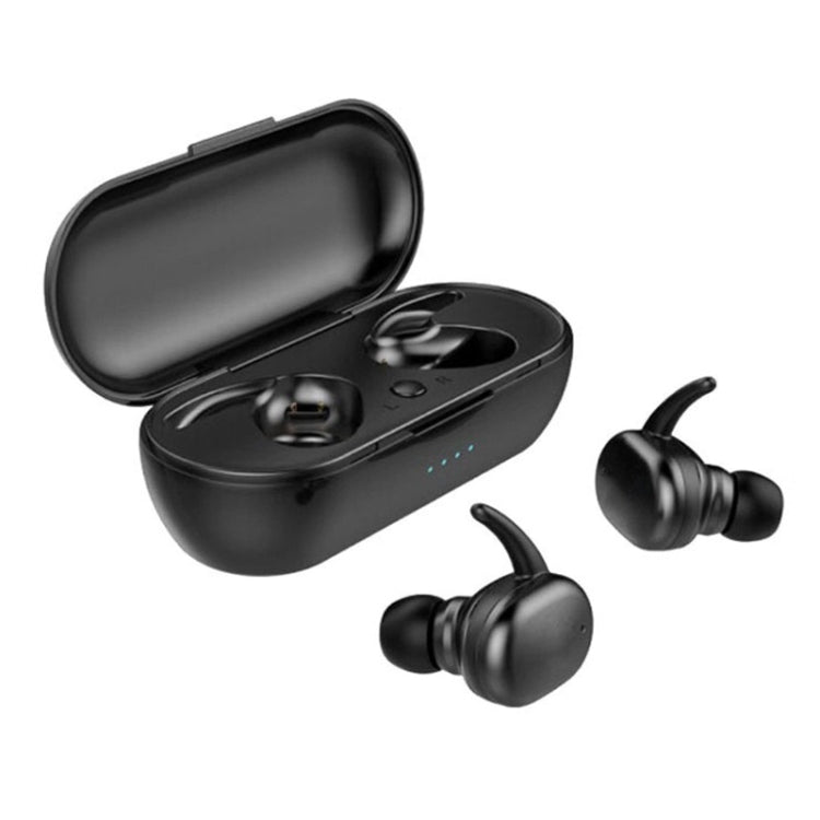 TWS-4 IPX5 Wasserdichter Bluetooth 5.0 Touch Wireless Bluetooth-Kopfhörer mit Ladebox, unterstützt HD-Anrufe und Sprachansagen, TWS-4
