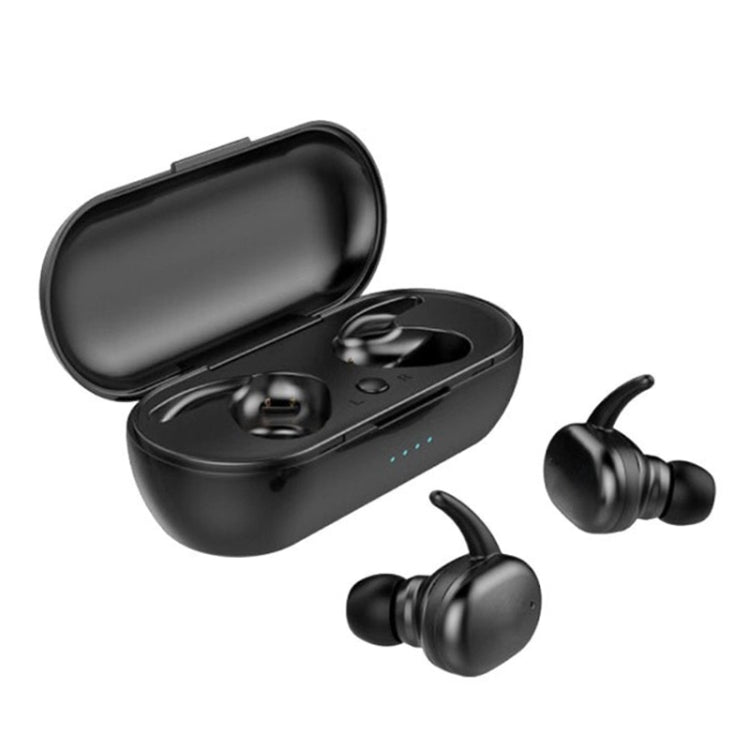 TWS-4 IPX5 Wasserdichter Bluetooth 5.0 Touch Wireless Bluetooth-Kopfhörer mit Ladebox, unterstützt HD-Anrufe und Sprachansagen, TWS-4