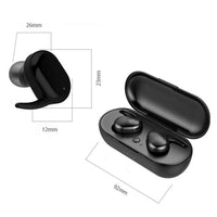 TWS-4 IPX5 Wasserdichter Bluetooth 5.0 Touch Wireless Bluetooth-Kopfhörer mit Ladebox, unterstützt HD-Anrufe und Sprachansagen, TWS-4